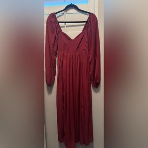 Abercrombie Maroon Maxi Dress